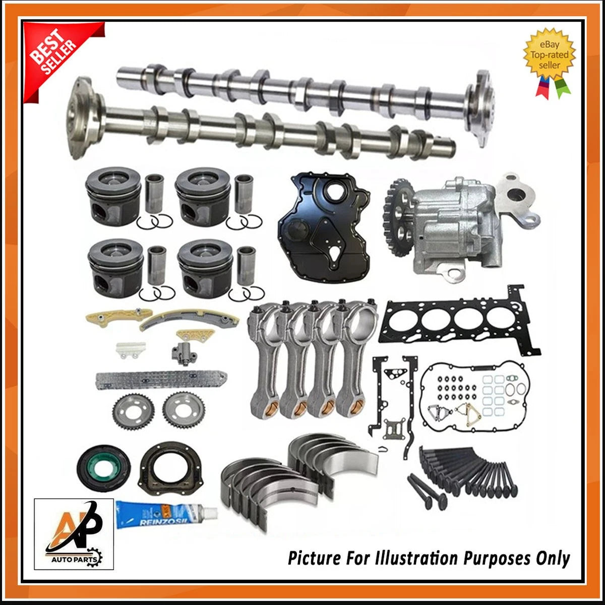 Engine Rebuild Kit for Ford Transit 2.2 TDCi Duratorq FWD (2011–2018)