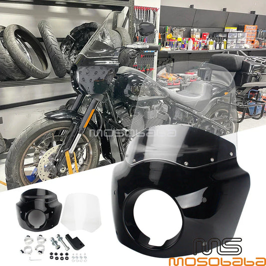 1X Club Style Headlight Fairing for Harley Dyna Street Bob (2006-2023)