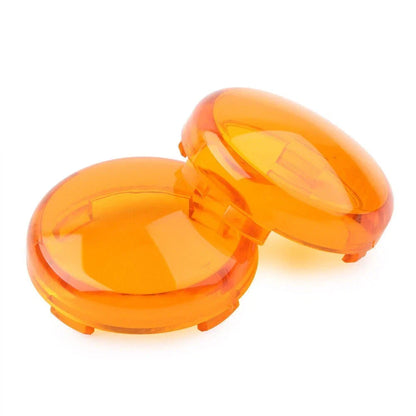 Turn Signal Lights Amber Lens Covers for Harley Touring Softail Dyna