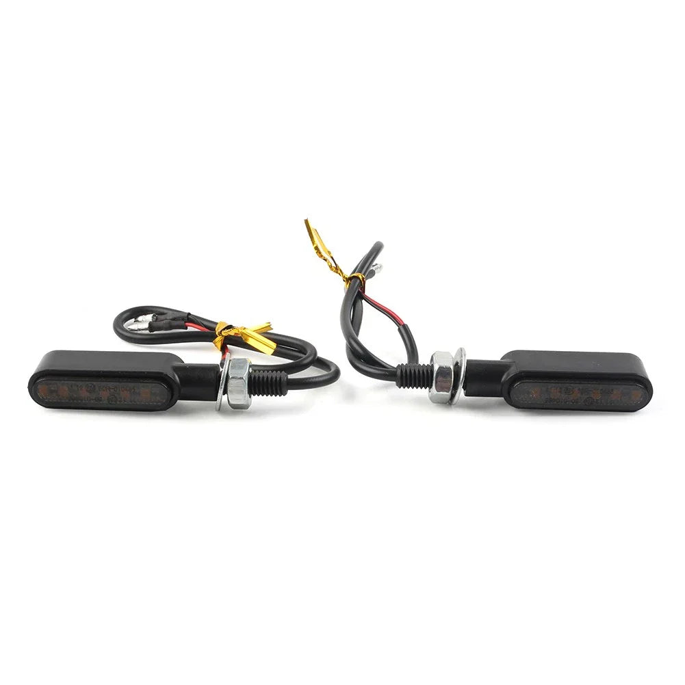 LED Mini Turn Signal Amber Lights for Cafe Racer Bobber