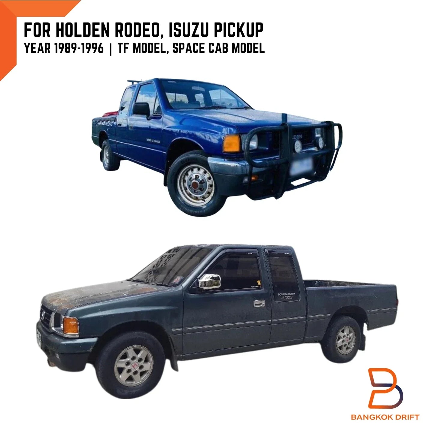 Weather Shield Window Visors for Holden Rodeo TF (1988-1996)