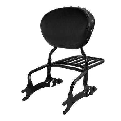 Backrest Pad Sissy Bar Luggage Rack Spools for Indian Roadmaster Dark Horse