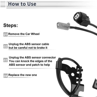 ABS Wheel Speed Sensor for Lexus GS 350 (2007-2011) - 1 x Front Right Sensor