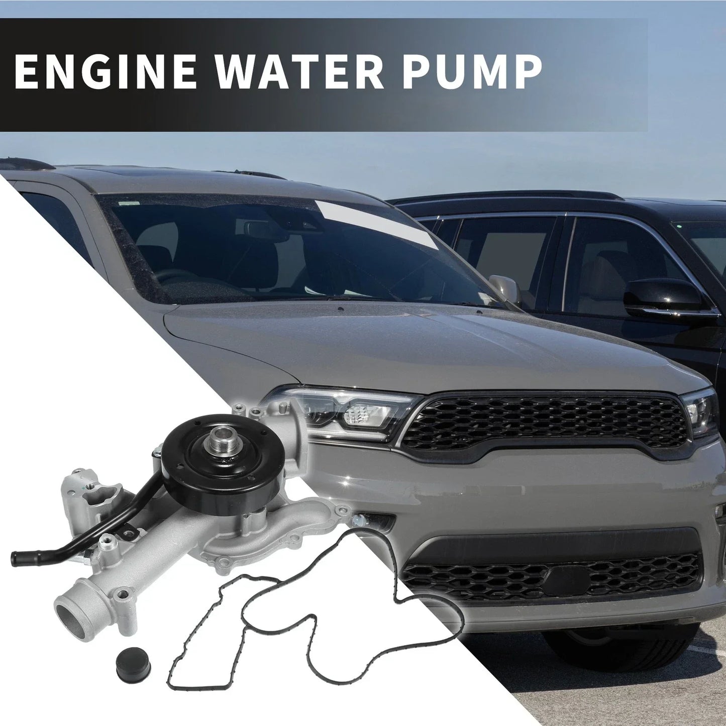 Water Pump for Chrysler Aspen with Rubber Band Kit (2007-2009)