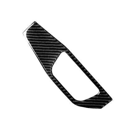 Carbon Fiber Headlight Switch Panel Cover Trim for Audi A4 B9 S4 RS4 A5 (2016-2023)