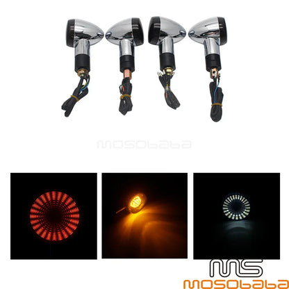 4x LED Turn Signal Brake Tail Lights for Suzuki M109R VRZ1800 (2006-2013)