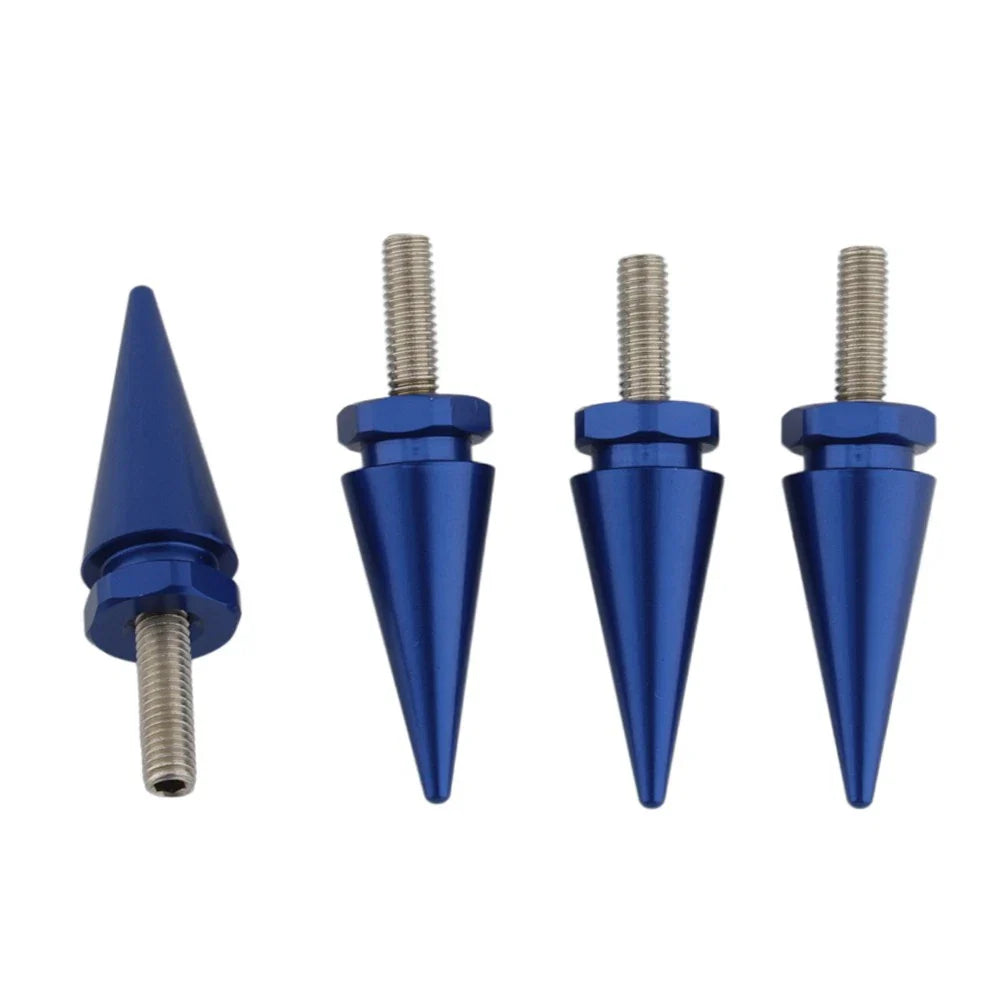 4 x 5mm Blue Spike Windscreen Screw Bolts for Harley Touring Road Glide (1998-2025)