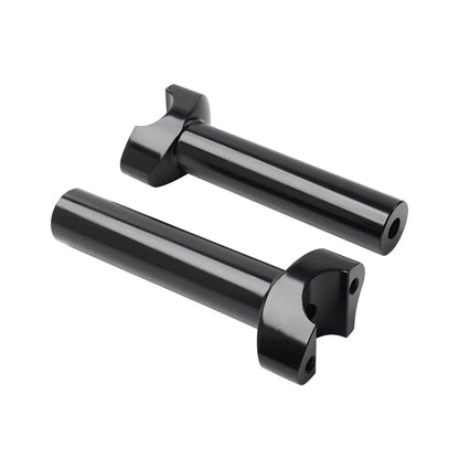 6" Black Straight Handlebar Risers for Harley Heritage Softail Dyna FXD