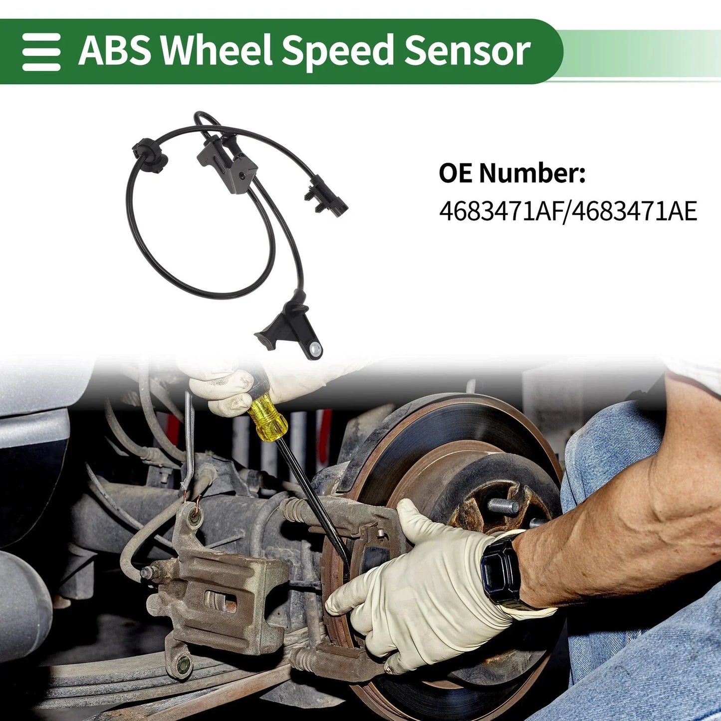 ABS Wheel Speed Sensor for Dodge Caravan Front Left (2011-2020)