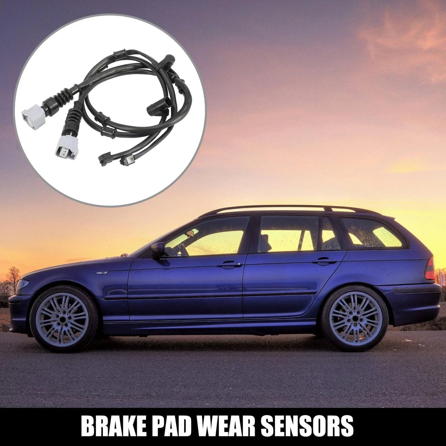 2 x Brake Pad Wear Sensors for Lexus LS600h (2009-2016)