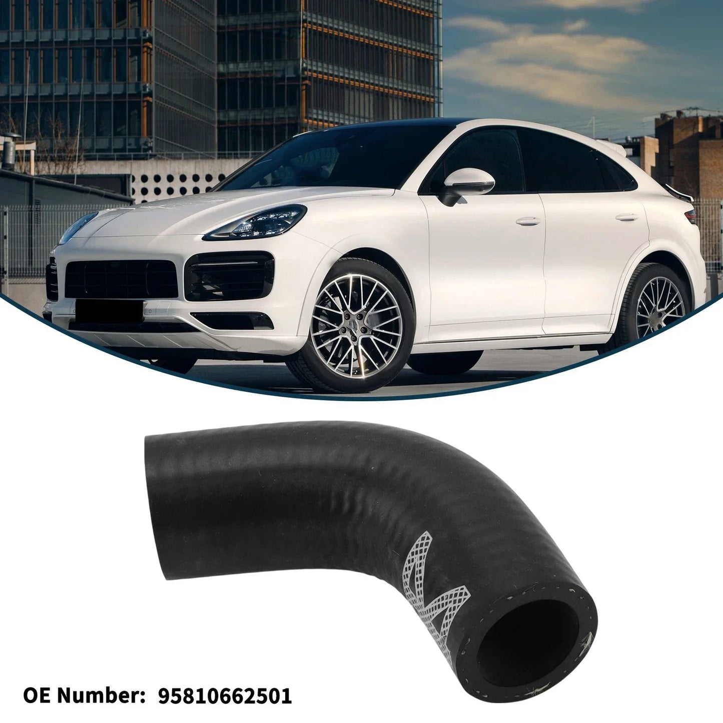 Radiator Hose for Porsche Cayenne 2013 (2013) - Rubber Coolant Pipe