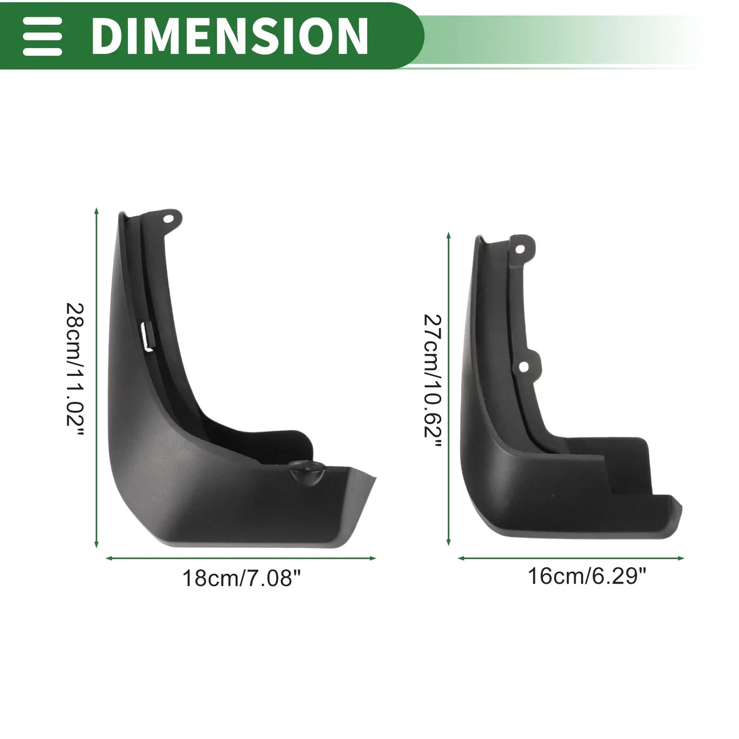 Mud Flaps Splash Guards for Honda Fit (2015-2020) - Front & Rear Set