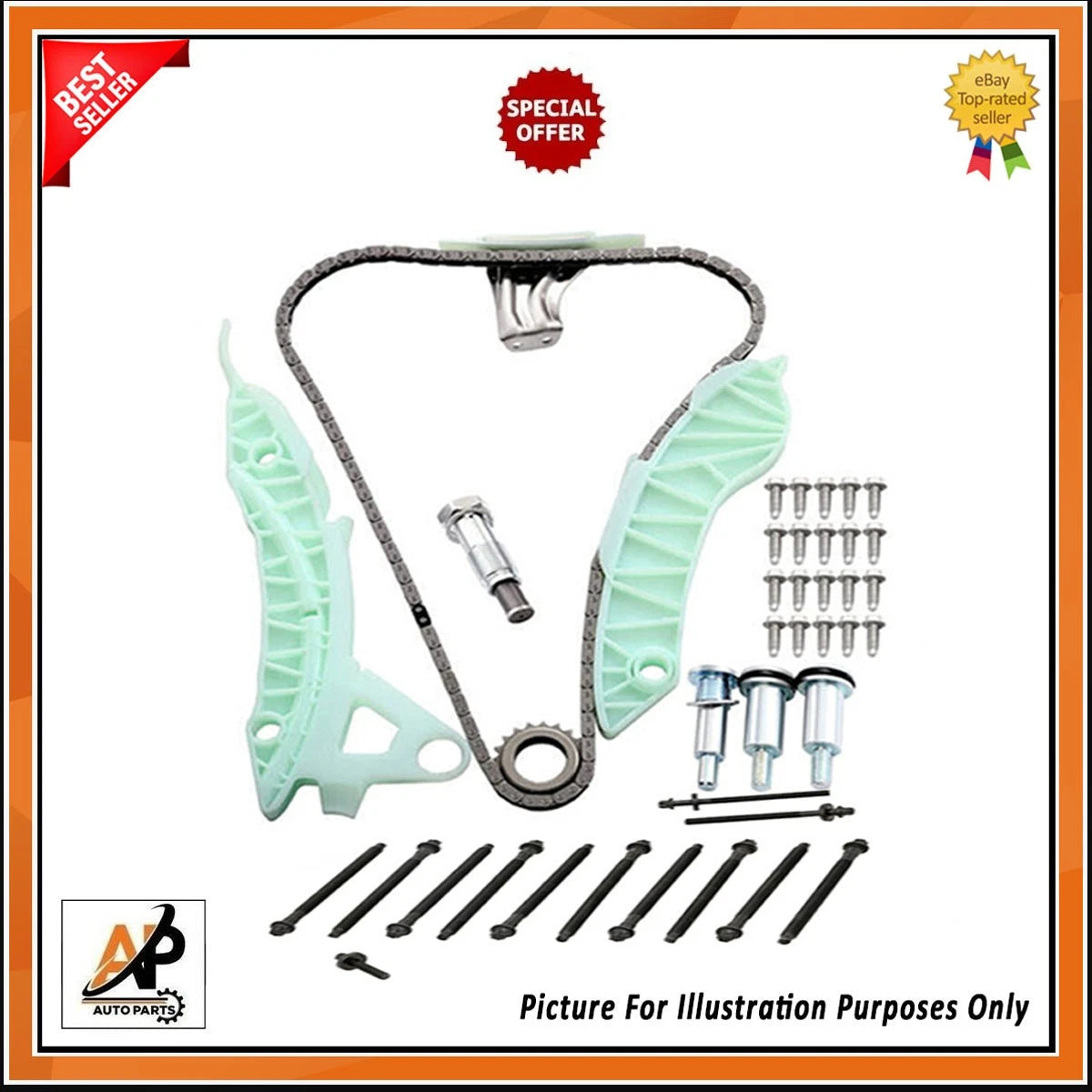 Head Gasket Replacement with Bolts Timing Chain Kit for Mini Cooper (2007–2016)
