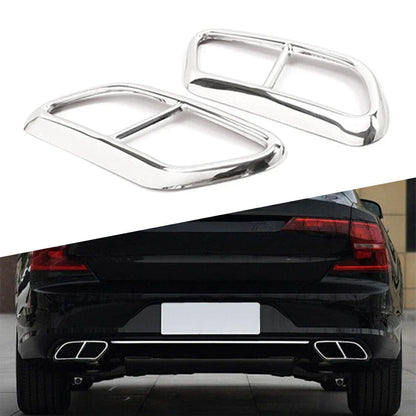 Rear Exhaust Muffler Tail Pipe Cover Trim for Volvo V90 S90 (2016-2020)