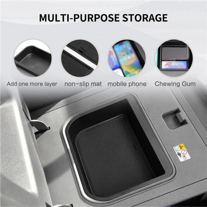 Armrest Storage Box Insert Tray for Toyota Land Cruiser Prado, Lexus GX (2010-2023)
