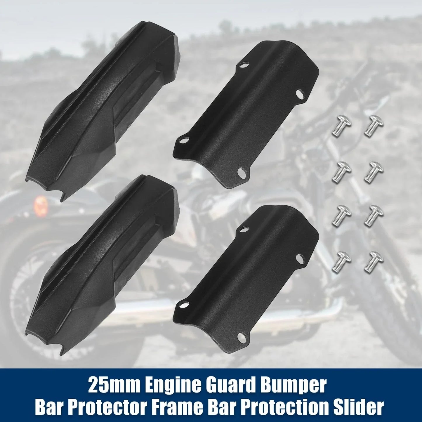 4pcs Crash Bar Bumper Block for BMW R1250GS Adventure, F800GS (2013-2023)