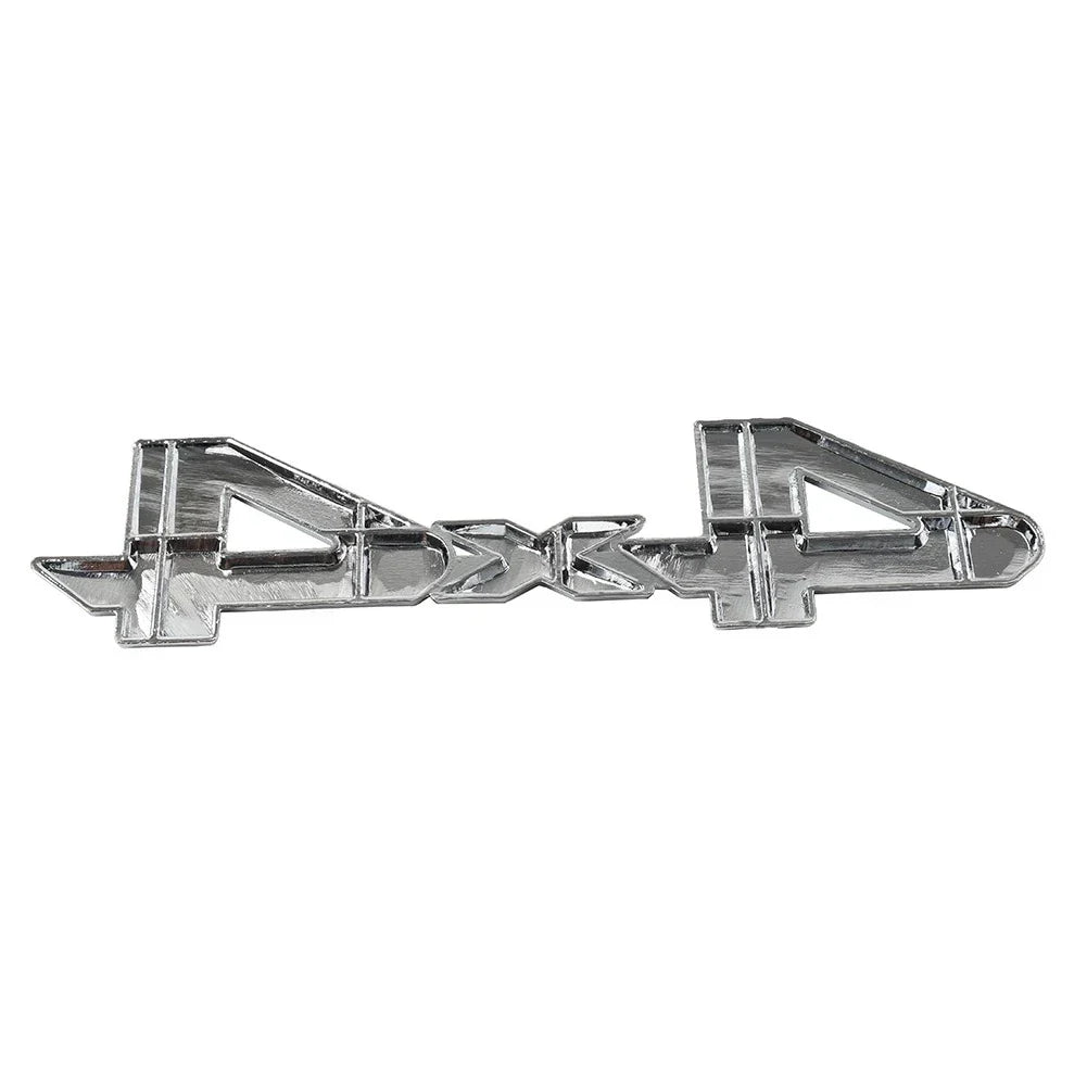 3D Rear Tailgate Emblem Badge Overlay Decal for Universal Cars Silver