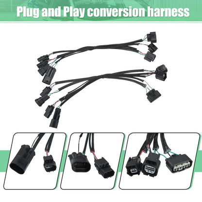 2 x Headlight Adapter Wires for Honda Accord Sedan Halogen to Touring LED (2016-2017)