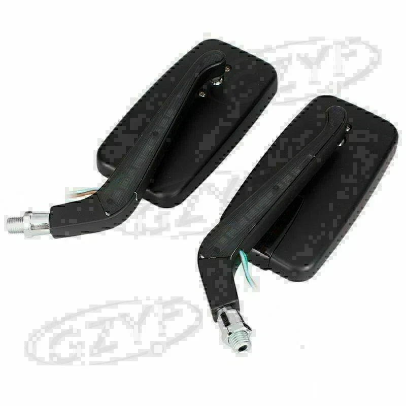 8mm/10mm Moto Left & Right Rear View Mirrors with LED Signal Light