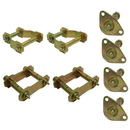 Greasable Swing Shackle x 4 + Pins x 4 for Toyota HILUX