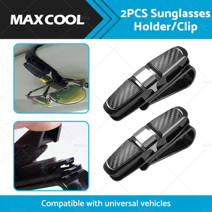 Car Glasses Holder Clip Case for Sunglasses Eyeglasses Ticket Card