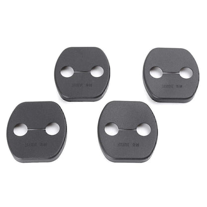 4 x Door Lock Cover Pad Guard for Nissan Qashqai (2008-2013) Black ABS