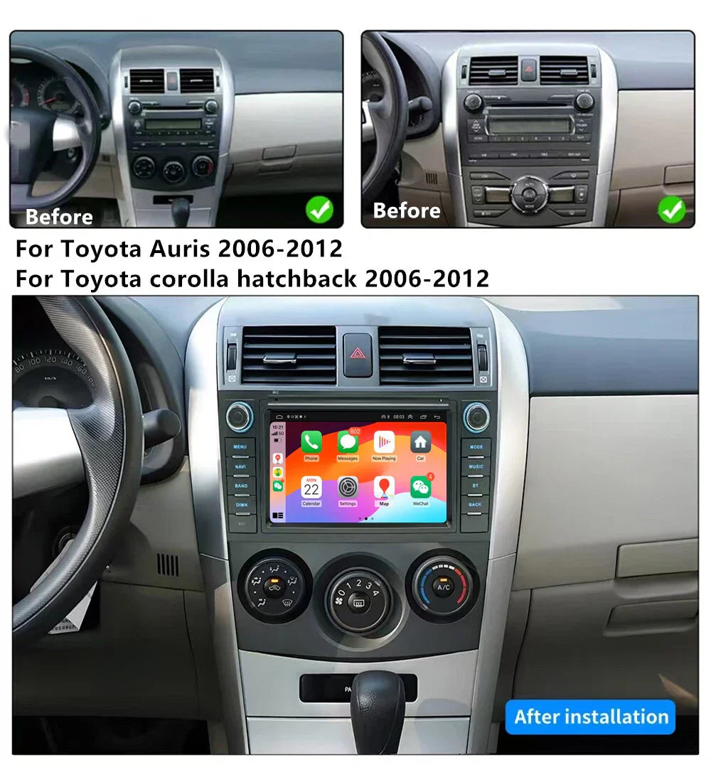 7'' Car Stereo GPS Navi for Toyota Auris Corolla Hatchback (2006-2012)