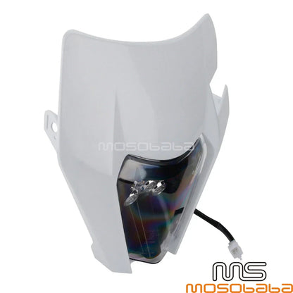 Dirt Bike LED Headlight E8 Lamp for XCF EXC FE TE 530 500 450 350 250 (2004-2023)