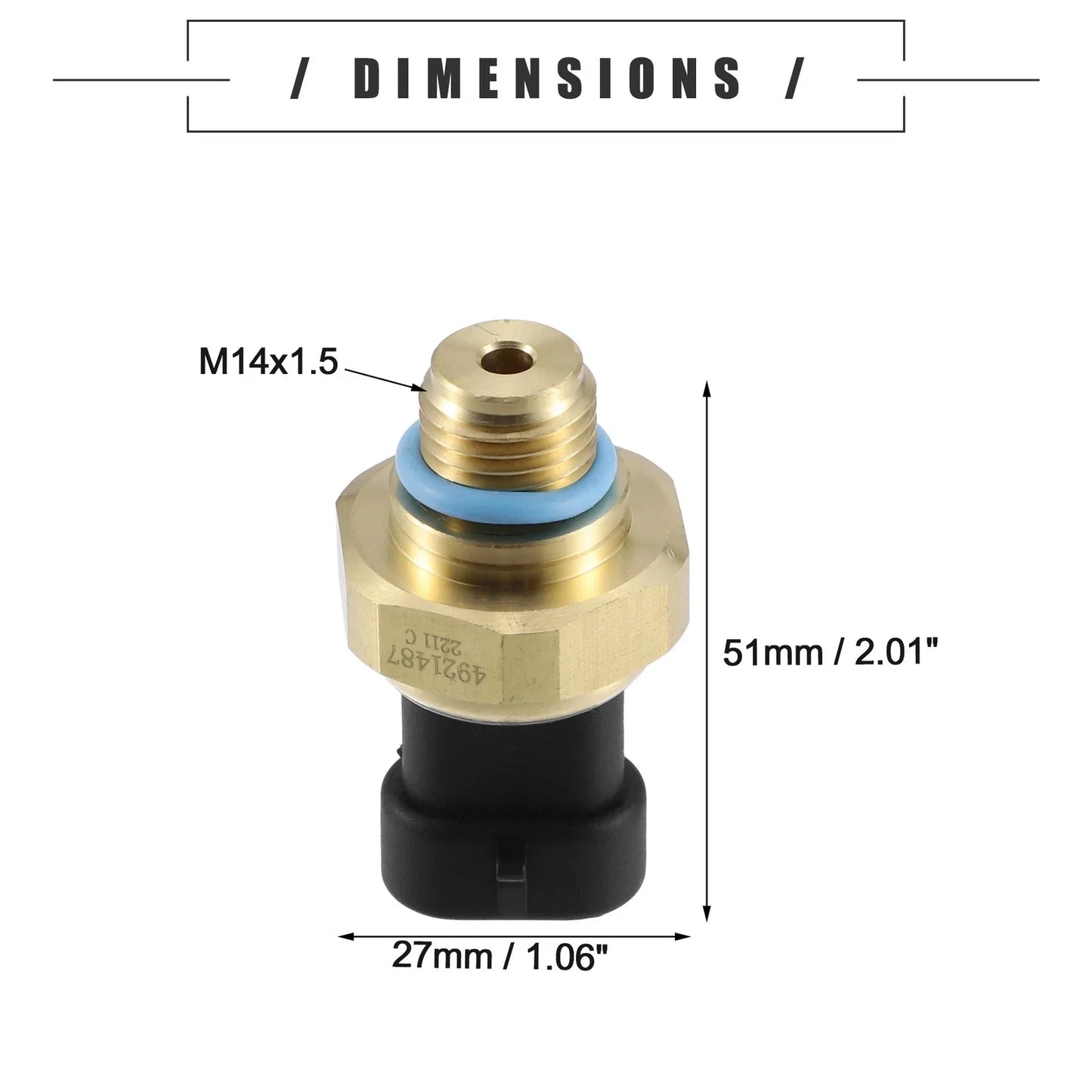 Engine Oil Pressure Sensor for Dodge Ram 2500 3500 (1998) - Black