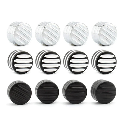 Billet Head Bolt Cover Caps Black for T120 Thruxton Scrambler Street Cup