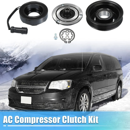 AC Compressor Clutch for Dodge Grand Caravan 2013-2020 (2 x Clutch Assemblies)