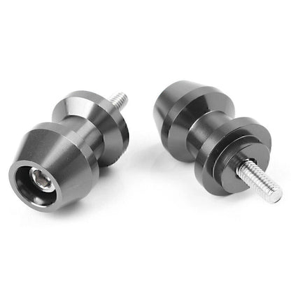 6mm Grey Swingarm Spool Sliders for Yamaha R1, XV250, R6, YZF600, FZ6, FZ8