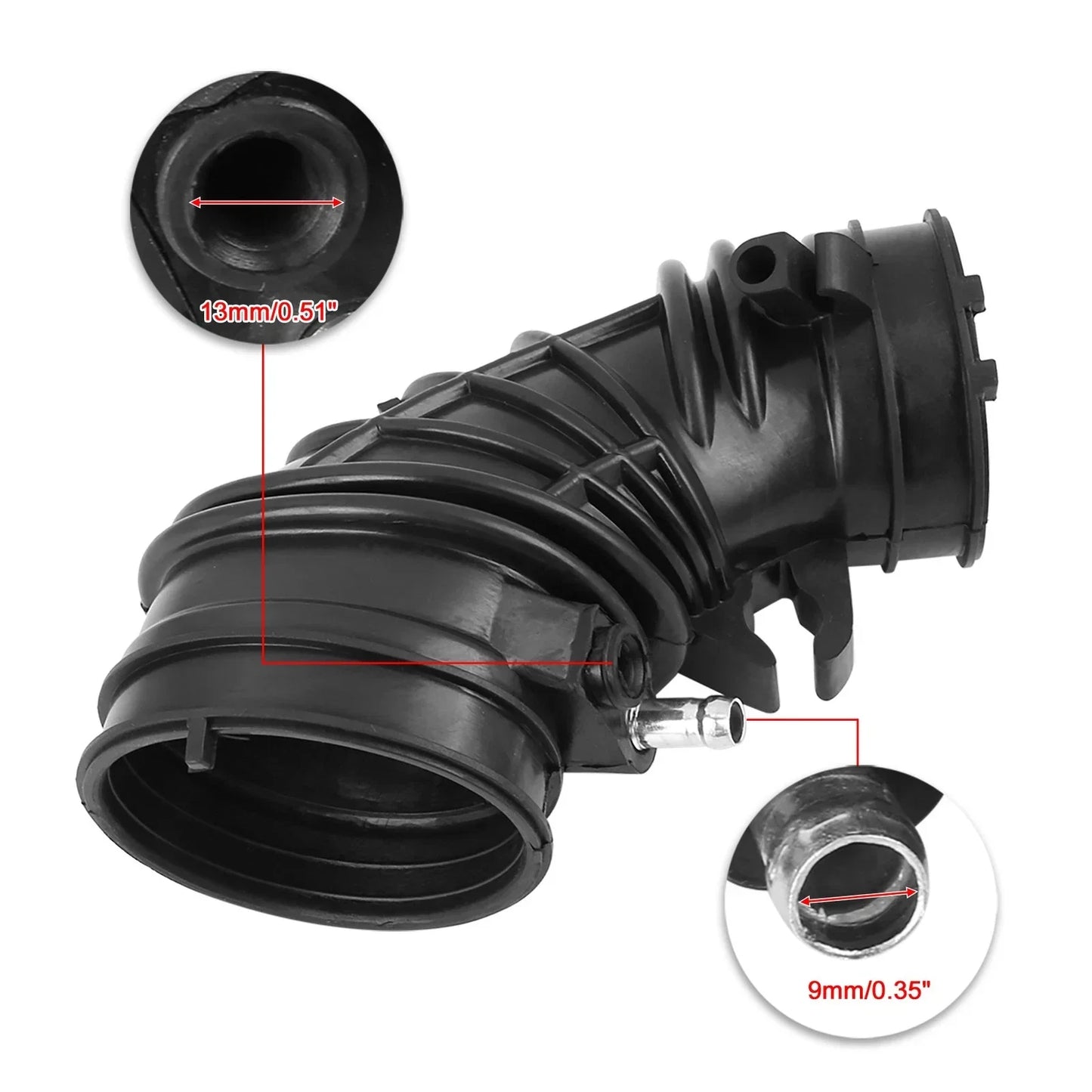 Car Air Intake Hose Tube for Honda CR-V 2002-2004 (2 x)