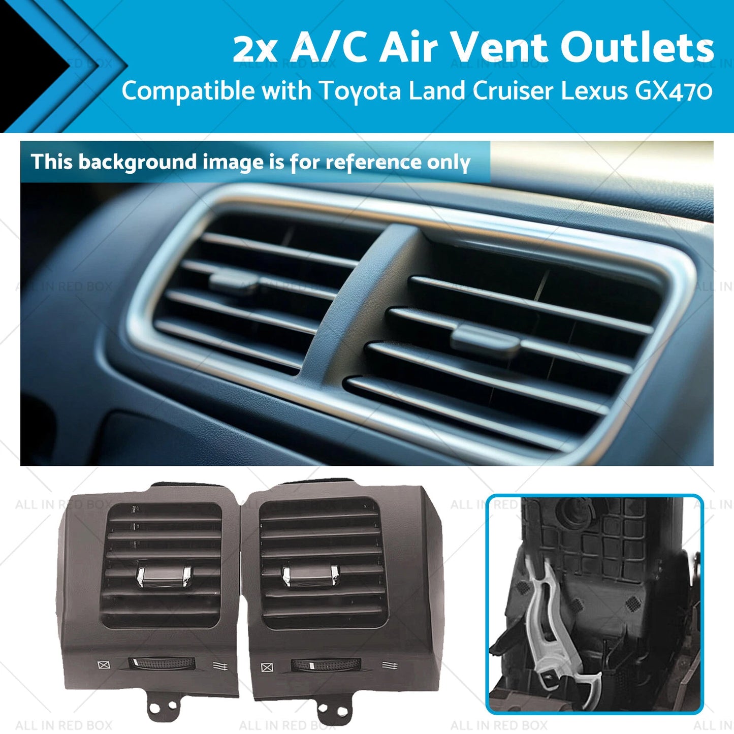 A/C Air Vent Outlet for Toyota Land Cruiser, Lexus GX470 (2003-2009)