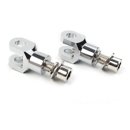 Silver Rear Passenger Foot Pegs for Harley Softail (2000-2020)