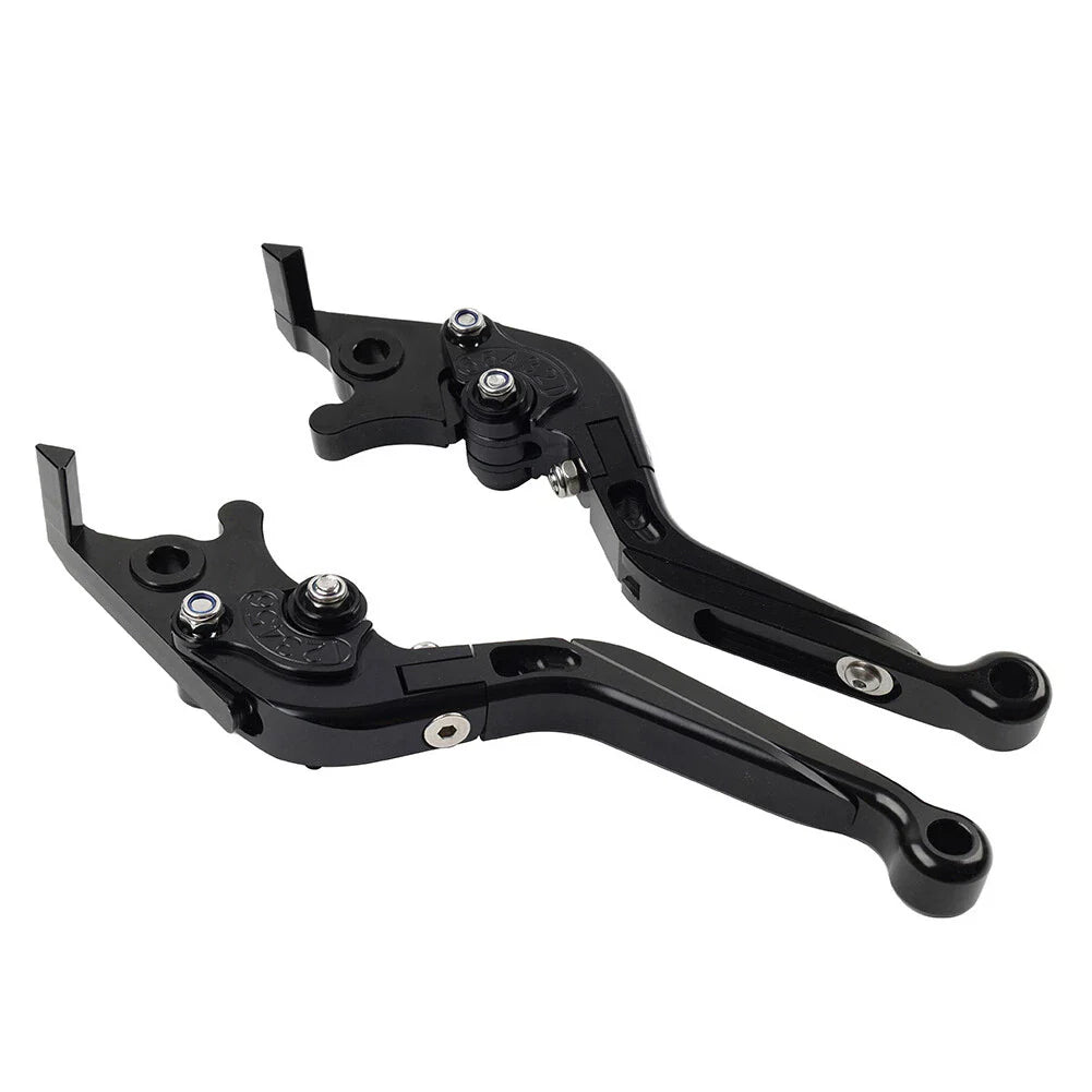 Black Extendable Brake Clutch Levers for Kawasaki Ninja 650R ER6F ER6N (2006-2018)