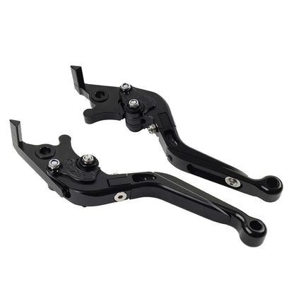 Black Extendable Brake Clutch Levers for Kawasaki Ninja 650R ER6F ER6N (2006-2018)