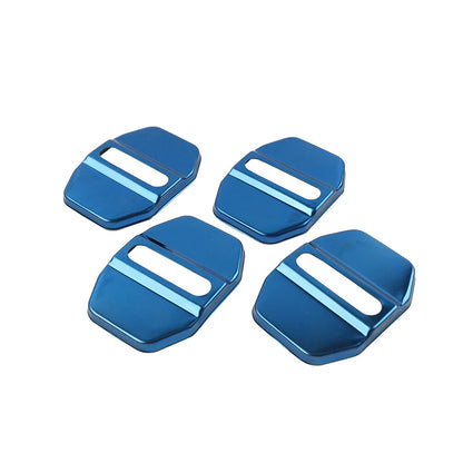 Blue Door Lock Protective Covers for BMW F40, F45, Benz C-Class, Maserati