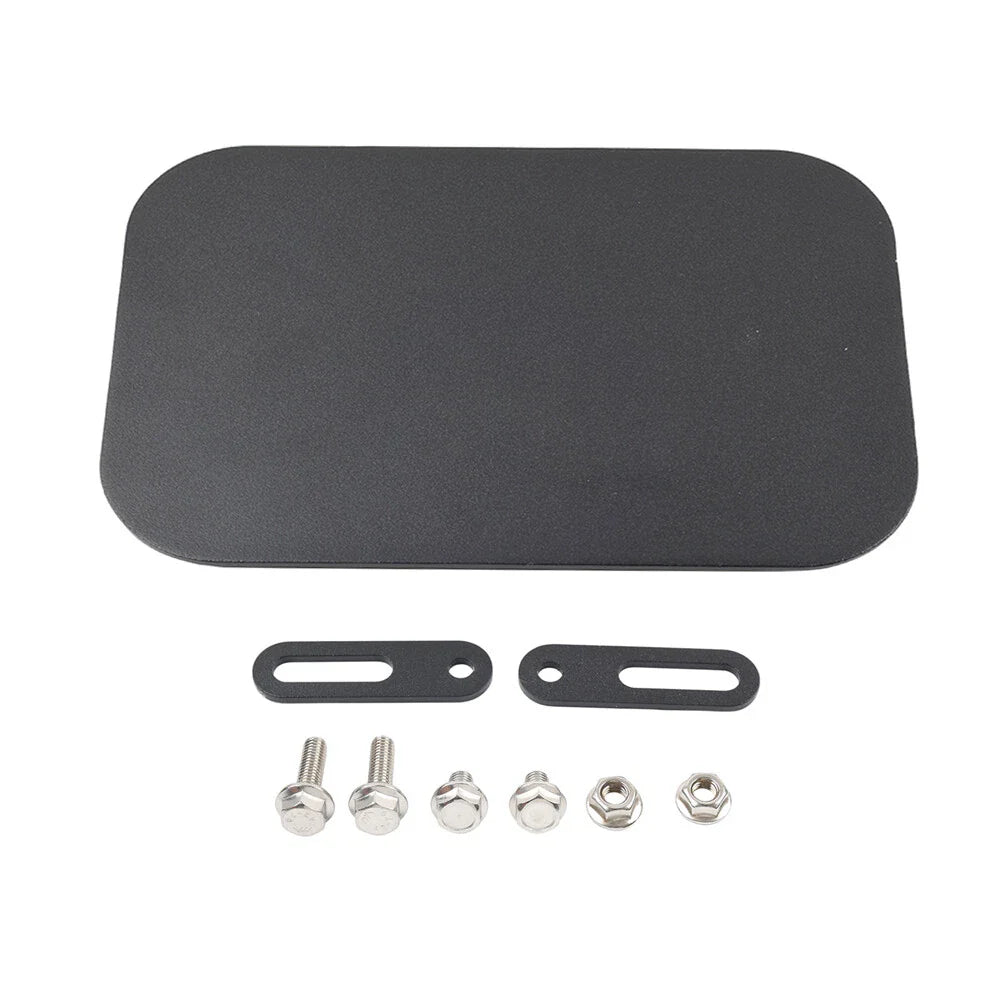 CNC Black Motorcycle Universal Side Number Plate Panel Cover