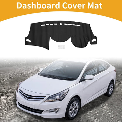 Dashboard Cover for Hyundai Elantra 2012-2017 Black 1 x Anti-Slip