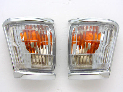 Chrome Indicator Corner Lights for 1997-2001 Toyota Hilux LN145 (2 x)