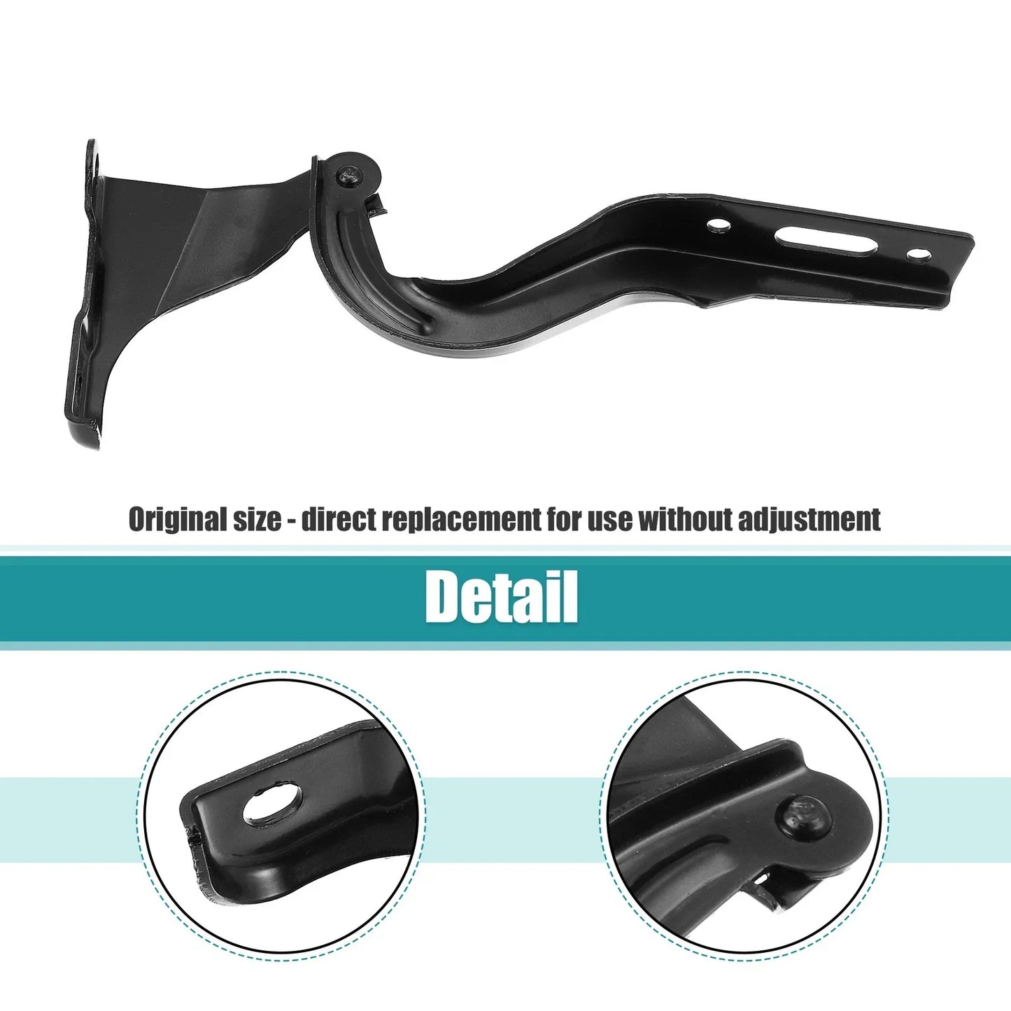 Hood Hinge 2 x Black for Honda (60120-SWA-000ZZ)