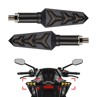 Sequential LED Turn Signal Blinker Light for Car Tail Brake Lamp Amber