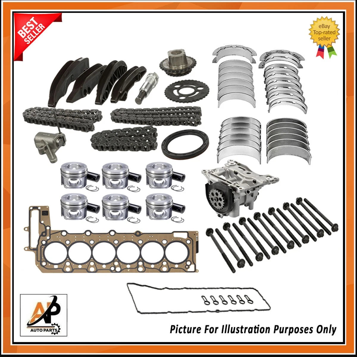 Crankshaft Forged Rebuild Kit for BMW X3 X4 X5 7 Series (2009–2018)