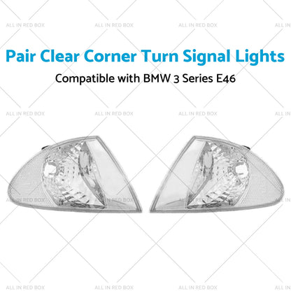 Clear Corner Turn Signal Lights for 98-01 BMW 3 Series E46