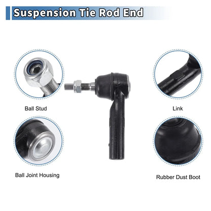 2 x Front Outer Tie Rod End Links for Dodge Dakota (2000-2004)