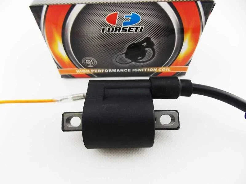 FORSETI Ignition Coil Spark Plug Cap Assembly for YAMAHA IT490 (1983-1984)