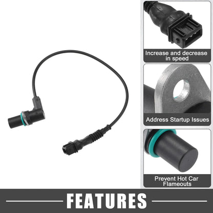 Camshaft Position Sensor for BMW 320i L6 2.0L (1992-1995) ABS Black