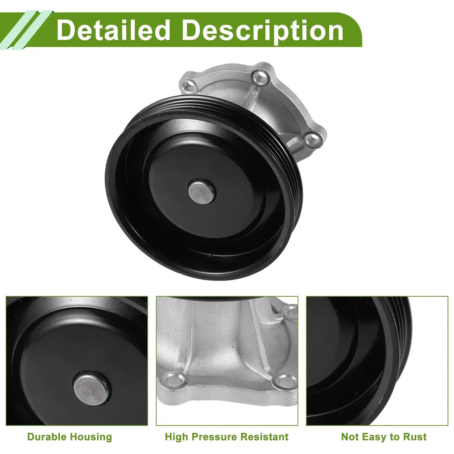 Engine Water Pump for Chevrolet Aveo (2006-2016) Cooling System Replacement