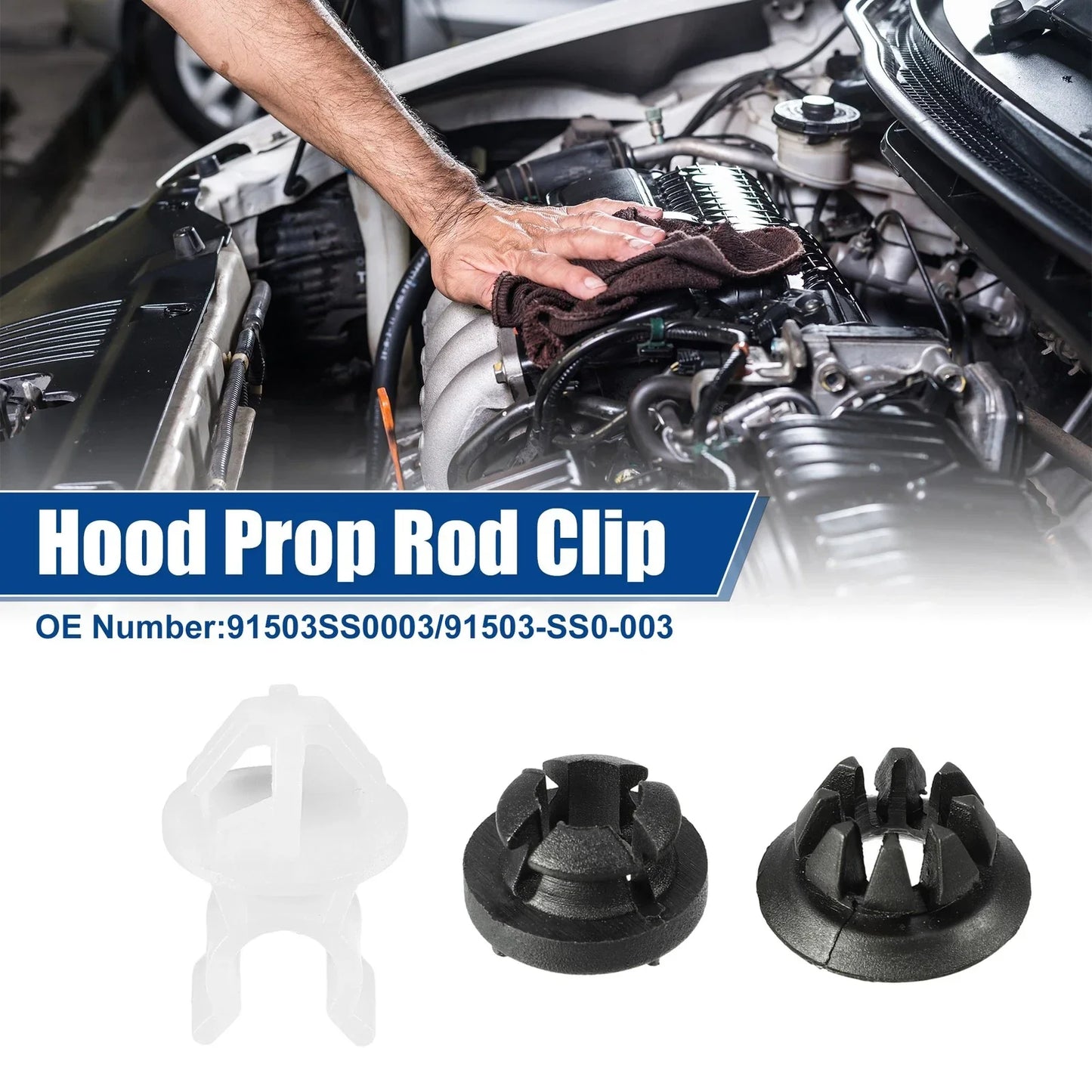 Hood Prop Rod Holder Set for Honda Odyssey (1995-2004)